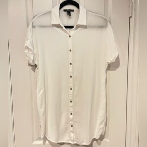 [Forever 21] Button up Short sleeve Tunic Shirt - S